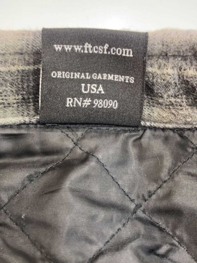 商品画像：QUILTED LINED PLAID NEL SHIRT/長袖シャツ/L/ポリエステル/GRY/チェック 4