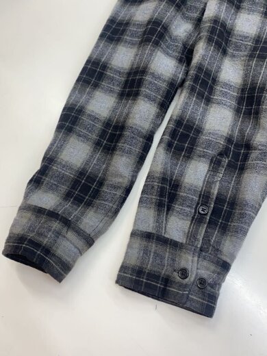 商品画像：QUILTED LINED PLAID NEL SHIRT/長袖シャツ/L/ポリエステル/GRY/チェック 7