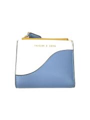 2つ折り財布/--/ブルー/無地/レディース