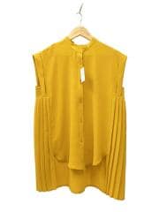 22SS/サイドプリーツジョーゼットブ/FREE/ポリエステル/イエロ/無地/CLZ1021404A00