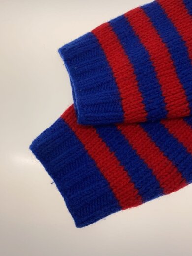 商品画像：×ADIDAS/カーディガン/インターシャ/L/ウール/BLU/723089 6