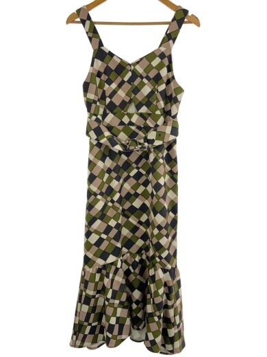 商品画像：ワンピース/38/ポリエステル/GRN/チェック 1