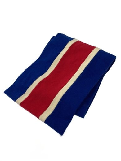 商品画像：AE CLOTHIER/スクールマフラー/ウール/BLU/メンズ 1