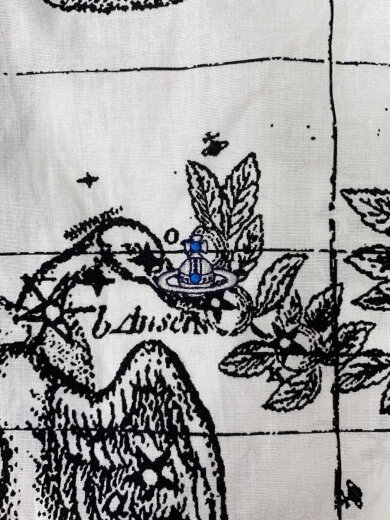 商品画像：長袖シャツ/44/コットン/WHT/プリント 7