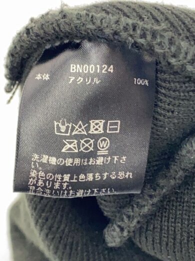 商品画像：ニットキャップ/--/アクリル/BLK/無地/メンズ/BN00124 4