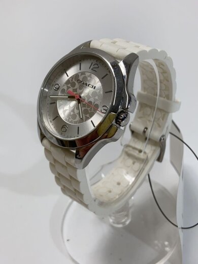 商品画像：クォーツ腕時計/アナログ/ラバー/SLV/WHT 2