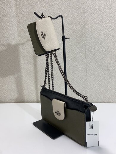 商品画像：ショルダーバッグ/レザー/KHK/C3608 2