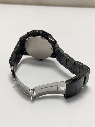 商品画像：クォーツ腕時計/アナログ/ステンレス/BLU/BLK 4