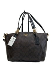 スモール・ケルシー・サッチェル_シグネチャー_ブラウン/PVC/BRW