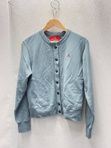 商品画像：カーディガン(厚手)/--/コットン/BLU/無地/16-12-451008 1