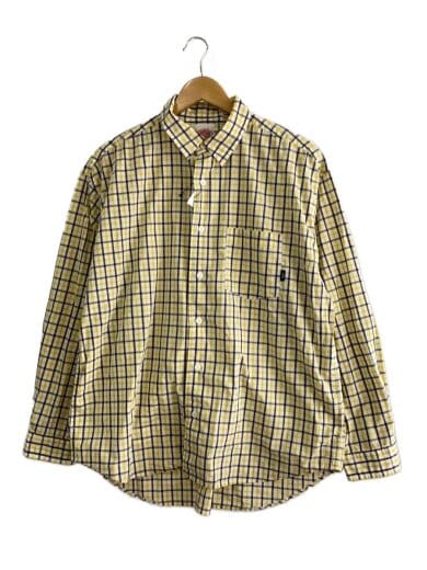 商品画像：TC VOIL POPLIN WORK SHIRT/長袖シャツ/40/コットン/YLW/チェック/DT-B0085 1