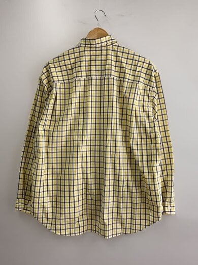 商品画像：TC VOIL POPLIN WORK SHIRT/長袖シャツ/40/コットン/YLW/チェック/DT-B0085 2