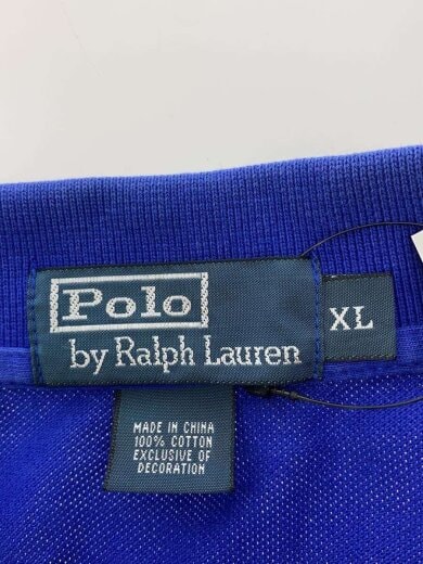 商品画像：ポロベア刺繍/ビッグサイズ/ポロシャツ/XL/コットン/BLU// 3