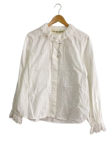 商品画像：24SS/LACE COLLAR BLOUSE/レースカラーブラウス/FREE/コットン/WHT/24SMSBL06 1