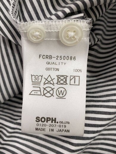 商品画像：BIG LOGO L/S BAGGY SHIRT/M/コットン/WHT/ストライプ/FCRB-250086 4