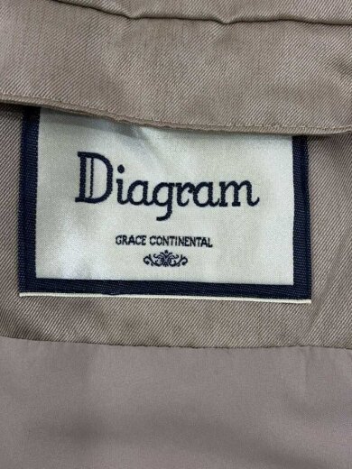 商品画像：ファー付きフーディーダウンベスト/36/ポリエステル/BEG/無地/3535 7040-0 3