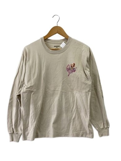 商品画像：ABOVE ALL OTERS TEE/長袖Tシャツ/XS/コットン/BEG/プリント 1