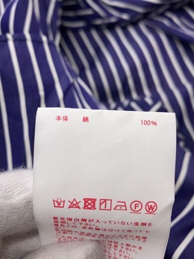 商品画像：ストライププライムオーバーバンドカラーシャツ/2/コットン/NVY/ストライプ/11211311207 4