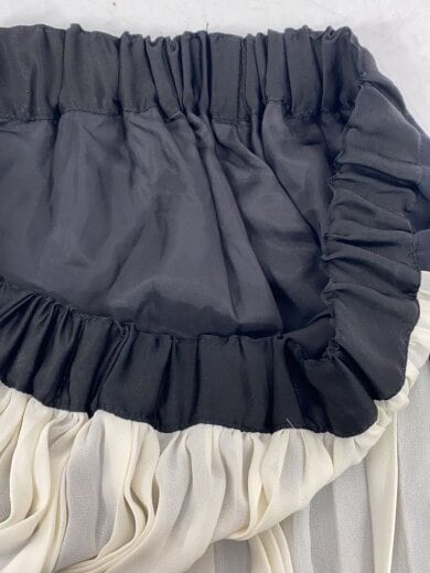 商品画像：アシンメトリープリーツ切替ドット柄スカート/M/ポリエステル/BLK/GO-S59-640 3