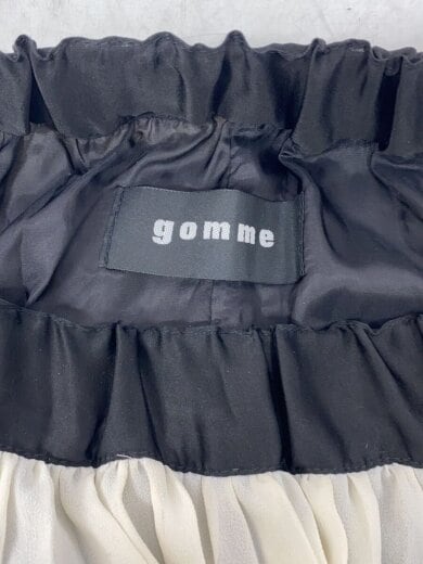 商品画像：アシンメトリープリーツ切替ドット柄スカート/M/ポリエステル/BLK/GO-S59-640 4