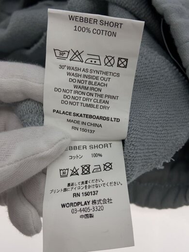 商品画像：Webber Shorts/ウェバーショーツ/スウェットショートパンツ/S/P16CS041/グレー 5