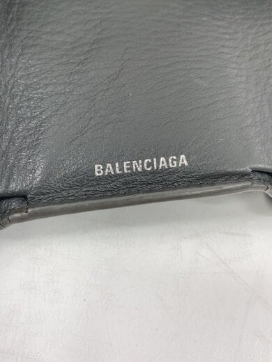 商品画像：使用感有り/PAPIER MINI WALLET/3つ折り財布/レザー/GRY/メンズ 3