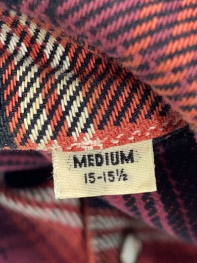 商品画像：ウエスタンシャツ/スナップボタン/ネルシャツ/M/コットン/RED/チェック/650321412 4