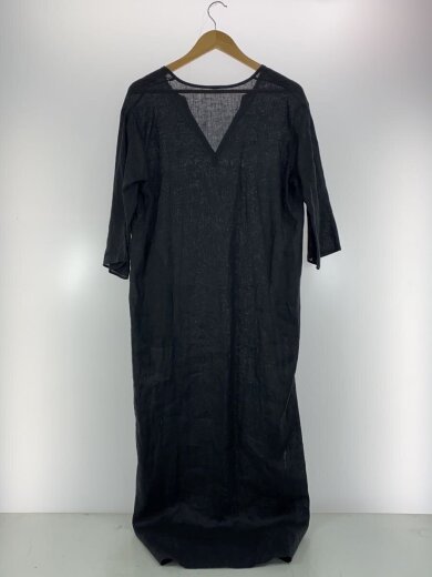 商品画像：LINEN long ワンピース/FREE/リネン/BLK/無地/21040500406010 2