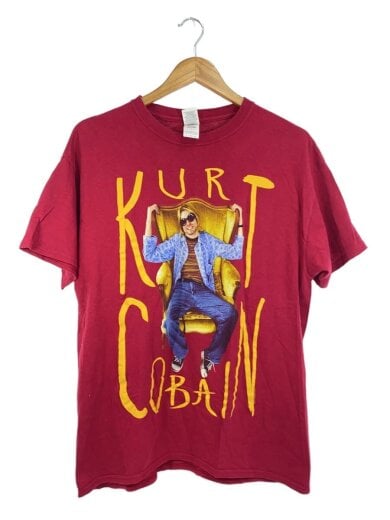 商品画像：14年/KURT COBAIN SITTING CHAIR/カートコバーン/Tシャツ/L/コットン/RED 1