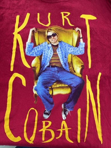 商品画像：14年/KURT COBAIN SITTING CHAIR/カートコバーン/Tシャツ/L/コットン/RED 6
