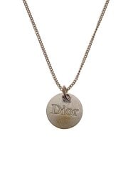 ロゴ刻印サークルモチーフチェーンネックレス/--/SLV/トップ有/レディース