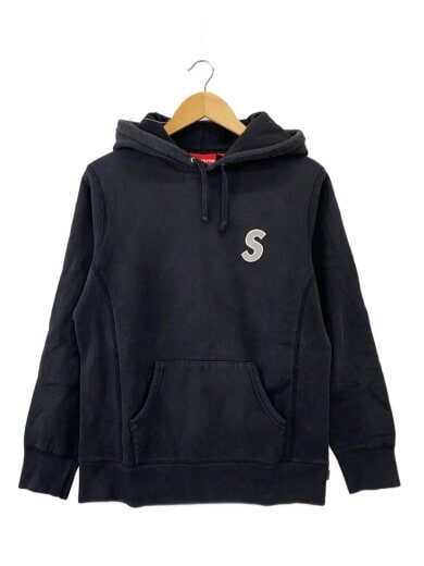 商品画像：S LOGO HOODED SWEATSHIRT/パーカー/S/コットン/BLK/無地// 1