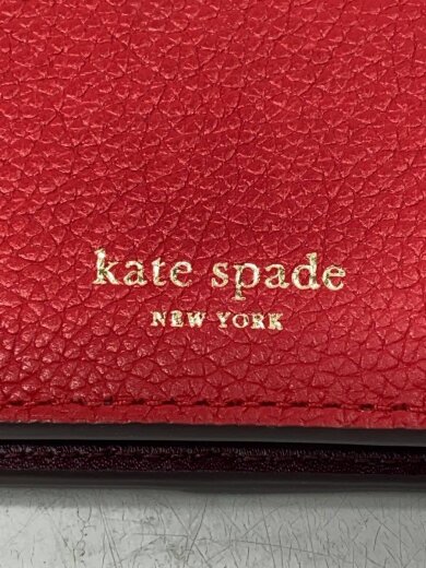 商品画像：2つ折り財布/レザー/RED/レディース 3