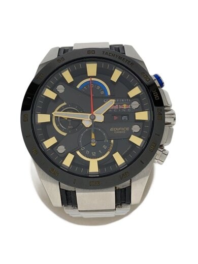 商品画像：クォーツ腕時計・EDIFICE/アナログ/ステンレス/BLK/SLV 1