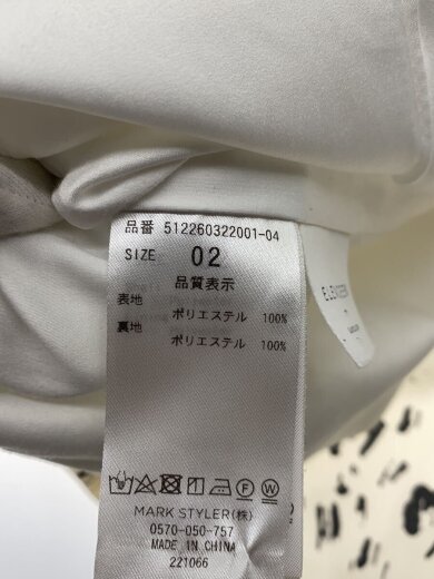 商品画像：長袖ワンピース/2/ポリエステル/WHT/総柄/512260322001-04 4