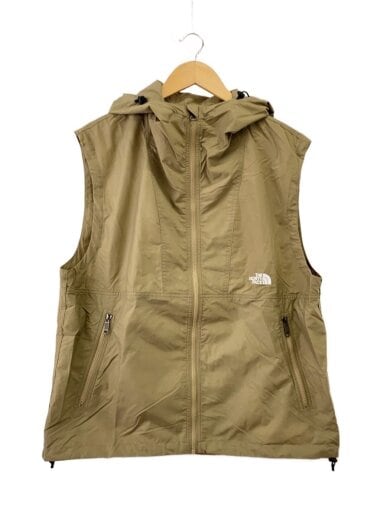 商品画像：COMPACT HOODED VEST_コンパクトフーデッドベスト/L/ナイロン/BEG// 1