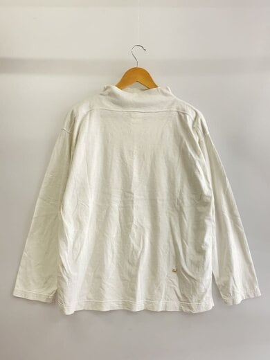 商品画像：裾ポケット/モックネック長袖Tシャツ/2/コットン/WHT// 2