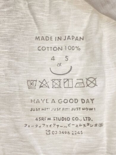 商品画像：裾ポケット/モックネック長袖Tシャツ/2/コットン/WHT// 3