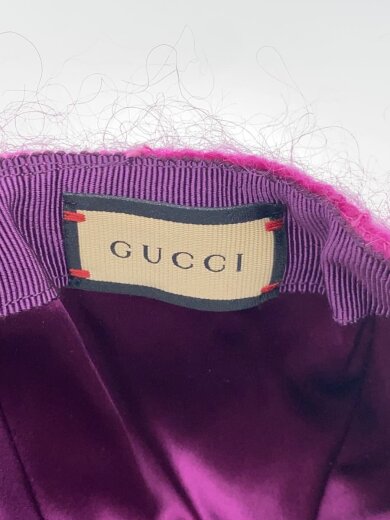 商品画像：モヘアベースボールキャップ/キャップ/M/モヘア/パープル/レディース/729349 3HANB 5