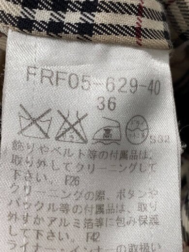 商品画像：トレンチコート/36/コットン/ベージュ/FRF05-629-40 4