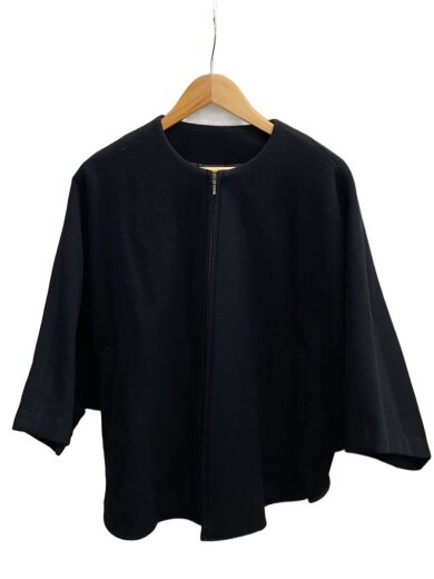 商品画像：ポンチョコート/FREE/ウール/BLK/bez10a2308a0002 1