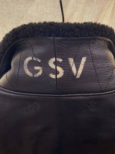 画像：GANGSTERVILLEG-1/ジャケット/XL/山羊革/BLK/無地/GSV-13-AW-038