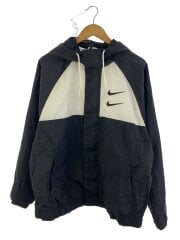 SWOOSH WOVEN JACKET/ナイロンジャケット/XL/ナイロン/BLK/CJ4889-011