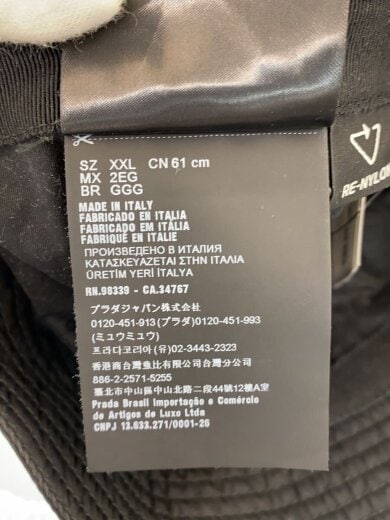 商品画像：RE-NYLON/トライアングルロゴ バケットハッバケットハット/--/BLK/メンズ/2HC137 2DMI 7