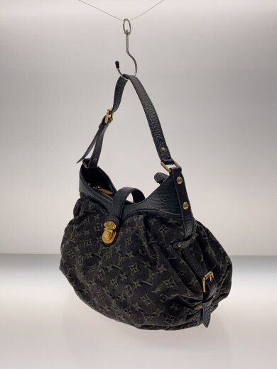 商品画像：ショルダーバッグXS_モノグラム・デニム/デニム/ブラック 2