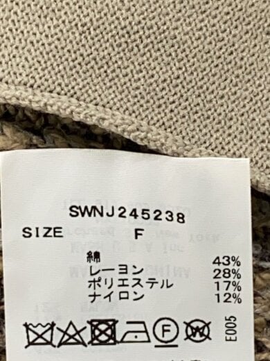 商品画像：24AW/ニットジャケット/テーラードジャケット/one/コットン/BEG/SWNJ245238 4