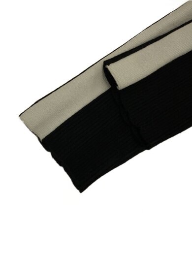 商品画像：25AW/デイジー刺繍ソフトリブニットトップス/one/ナイロン/ブラック/LWNT255034 6