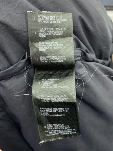 商品画像：Nuptse Jacket/ヌプシ/700/XL/ナイロン/BLK/無地/A187/襟汚れ 5