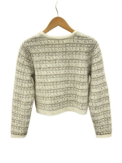 商品画像：Bristol Tweed Knit Cardigan/M/ポリエステル/WHT/1244202171/フロント汚 2