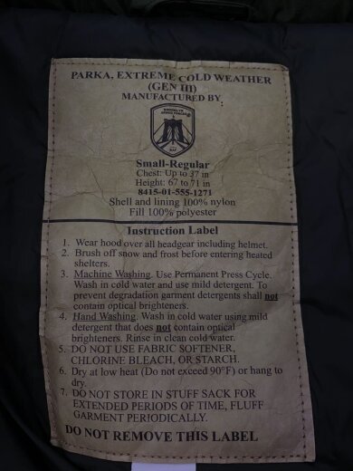 商品画像：leve7/ダウンジャケット/S/ナイロン/KHK/8415-01-555-1271 3